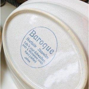 Vintage Baroque serving plate and bowl